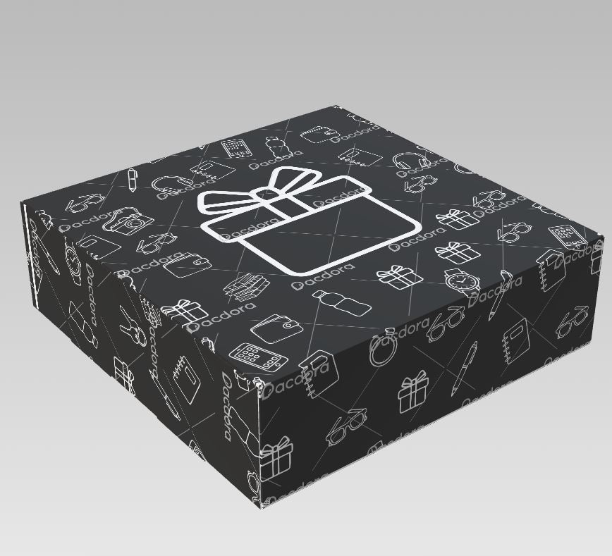 10x10x3 black gift mt box 